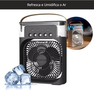 Mini Ar Condicionado Portátil USB com Função Umidificador e Luz LED - Bivolt 110V/220V - imagem 5