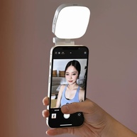 Luz de Selfie Magnética 360° com Espelho e 3 Cores - imagem 1