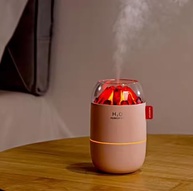 Umidificador de Ar Portátil com Luz Noturna Rosa e Difusor de Aromas 280ml - imagem 2