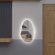 Espelho Orgânico com LED: Elegância e Luz! - imagem 2