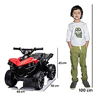 Mini Quadriciclo Elétrico 6V Branco – Diversão com Música e Luz - imagem 2