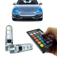 Lâmpada Automotiva LED RGB 16 Cores com Controle e App - Farolete e Meia Luz - imagem 1