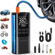Compressor de Ar Portátil para Pneu: Inflador Automático com Medidor e Luz LED - imagem 1