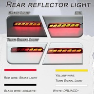 Kit Luz de Neblina LED Completa para Toyota Prius V e Scion TC 2014-16: Sequencial, Freio e DRL (Vermelho) - imagem 3