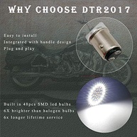 Luz de Seta LED 1157 Bullet 5cm com Lente Fumê para Harley Davidson - DTR2017 - imagem 3