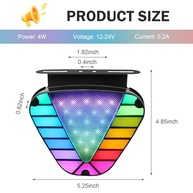 Luz LED Triângulo de Freio Estroboscópica - Segurança e Visibilidade Máxima para Caminhões e Motos - imagem 3