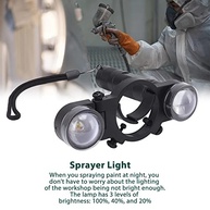 Luz LED Universal para Pistola de Pintura Automotiva Vomeko - 2 Cores, Ajustável, com Carregador - imagem 4