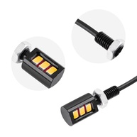 Luz de Placa LED Alumínio Universal (Amarela) - Moto e Carro - imagem 1