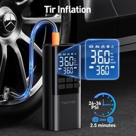 Compressor de Ar Portátil para Pneu: Inflador Automático com Medidor e Luz LED - imagem 3