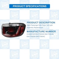 Luz Traseira Jeep Compass 2021-2024 (Passageiro) - Substituição Completa CH2805124 - imagem 3