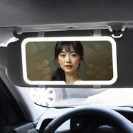 Espelho de Maquiagem LED para Carro: Viseira Recarregável com Tela Touch e 3 Modos de Luz - imagem 2