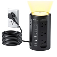 Torre de Tomada Inteligente AnnTane: 17 Saídas, USB-C, Luz Noturna e Proteção contra Surtos - imagem 2
