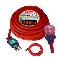 Extensão Elétrica Reforçada 10AWG 30m - Uso Interno/Externo, Luz Indicadora e Tomada Americana - imagem 2