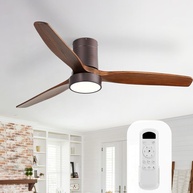 Ventilador de Teto Sofucor 132cm com Luz LED e Controle Remoto | 6 Velocidades, Motor Silencioso e Design Moderno - imagem 1