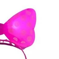 Tiara Minnie LED Pisca-Pisca Rosa e Vermelha – 3 Luzes - imagem 2