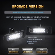 Luzes LED Placa Traseira 6000K Branca para Ford Mustang, Fusion, Flex, Focus, Taurus e Mercury - Kit 2 Peças - imagem 3