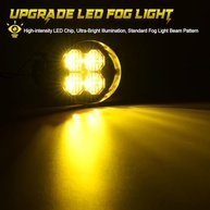 Luzes de Neblina LED Amarelas para Toyota: Tacoma, Tundra, 4Runner, Siena, Corolla e Mais (SAE Aprovado) - imagem 4