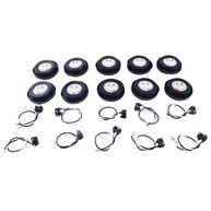 Luzes de Freio Traseiras Redondas LED Amarelas 5cm - Segurança e Estilo para seu Caminhão/Reboque - imagem 5