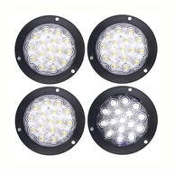 Kit 4 Luzes Traseiras LED Redondas 10cm para Reboque - 16 LEDs, IP67, 12-24V - imagem 2