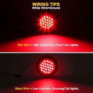 Kit 12 Luzes Traseiras LED Redondas 10cm para Reboque - Freio, Seta e Posição - imagem 4