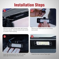 Luzes de Placa LED Nilight 6000K Branco para Ford Mustang, Edge, Taurus e Mais - Upgrade Brilhante e Durável - imagem 5