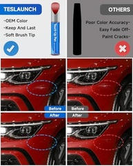 Tinta de Retoque Vermelha Tornado LY3D/G2 - Compatível com Volkswagen - Reparo de Arranhões Fácil e Profissional - imagem 3