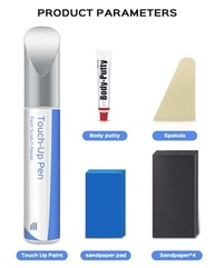 Ibis White (LY9C) Kit de Reparo de Tinta de Retoque para Carros - Compatível com Audi A3/A4/A5/A6/A7/A8/Q5/Q7 - imagem 3