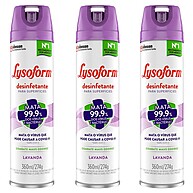 Lysoform Lavanda: Kit 3 Desinfetantes 360ml - imagem 1