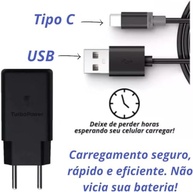 Carregador Turbo Fast Tipo C Samsung A12 A22 A32 S10 M12 - Carregamento Rápido e Seguro - imagem 4