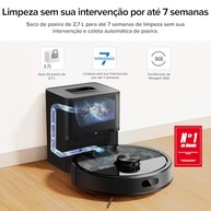 Robô Aspirador Roborock Q7 M5+ com Esvaziamento Automático – Limpeza Inteligente e Potente para Todos os Ambientes - imagem 5