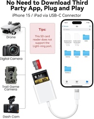 Leitor de Cartão SD USB-C: iPhone, iPad e Mac - imagem 3