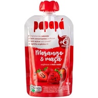 Kit 12 Papinha Orgânica Morango e Maçã Sem Açúcar 100g - Papapá - imagem 4