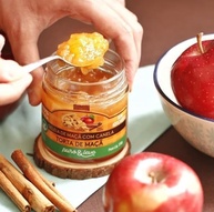 GELÉIA DE MAÇÃ COM CANELA 100% FRUTA PURO & LEVE - 230G - imagem 1