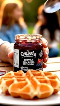 Geleia de Mirtilo com Romã e Zimbro Naturalmente Adoçada com Maçã 200g - imagem 3