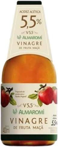 ALMAROMI VINAGRE DE MAÇA 5,5% 400ml - imagem 1