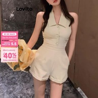Macacão Feminino Plissado Lovito: Estilo e Conforto em um Só Look - imagem 1