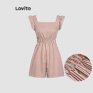 Macacão Listrado Lovito: Elegância Casual - imagem 1