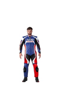 Macacão Tutto Moto Racing 1 Peça: Proteção e Estilo para Pilotos (Azul/Vermelho/Preto/Branco) - imagem 3