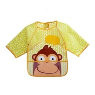 Babador com Manga Macaco Multikids Baby - Proteção Divertida e Impermeável para Pintura e Refeições - imagem 2