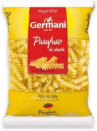 Macarrão Parafuso Sem Ovos Germani 500G, Germani Alimentos, Massa Parafuso De Sêmola Sem Ovos Pasta Fusilli Senza Uova, Amarelo, Melhor Sabor Em Cada Garfada, Receita Caseira Desde 1892 - imagem 1