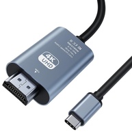 Cabo USB-C para HDMI 4K 30Hz 1.8m - Conexão Ultra HD para MacBook, iPad Pro e Mais - imagem 1