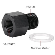 Adaptador Sensor Pressão Óleo M12x1.25 Macho para 1/8 NPT Fêmea - Alumínio Leve - imagem 3