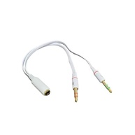 Adaptador P2 Macho para P3 Fêmea: Conecte Microfone e Fone no Notebook Branco - imagem 2