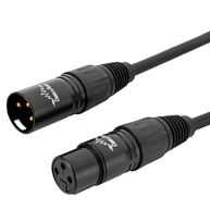 Cabo XLR Macho-Fêmea 5m: Som Profissional Balanceado para Microfones e Áudio - imagem 1