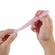 Colher de Silicone BUBA Baby Rosa - Segura, Macia e Ideal para Introdução Alimentar - imagem 3