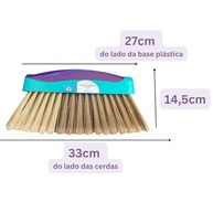 Vassoura Sem Cabo para Porcelanato e Piso Laminado - Cerdas Macias e Antirrisco - imagem 3