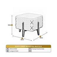 Puff Eros: Luxo e Conforto em Madeira Maciça - imagem 2