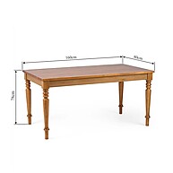 Mesa de Jantar 6 Lugares: Elegância em Madeira Maciça - imagem 2