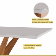 Mesa de Jantar Donna: 4 Lugares em Madeira Maciça - imagem 2