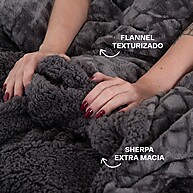 Coberdrom Queen Sherpa: Aconchego e Maciez! - imagem 2